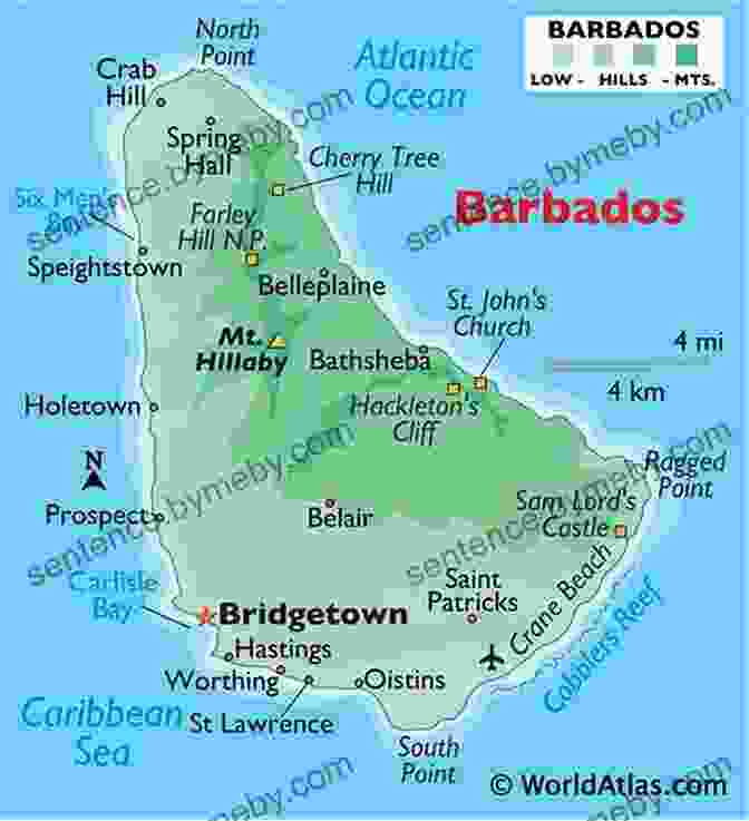 A Detailed Map Of Barbados With Highlighted Attractions, Beaches, And Suggested Itineraries Barbados (Bradt Travel Guides) Lizzie Williams