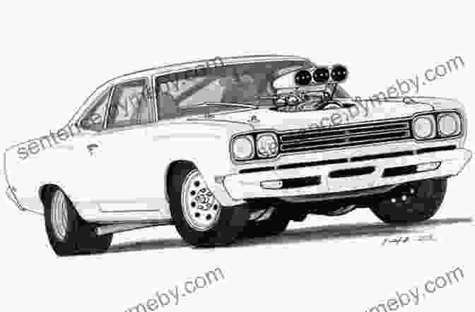 A Detailed Sketch Of A Classic Muscle Car In Progress How To Draw Cars: Step By Step How To Draw For Kids Learn How To Draw 50 Different Cars