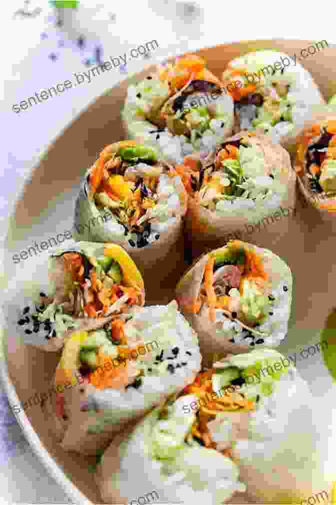 A Mouthwatering Spread Of Rolled Up Appetizers, Including Spring Rolls, Sushi Rolls, And Mini Wraps. The Roll It Up Cookbook: The Roll It Up Cookbook