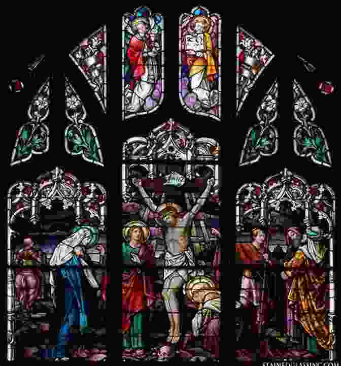 A Stained Glass Window Depicting The Crucifixion Of Jesus, A Central Event In Christian History A Doubter S Guide To World Religions: A Fair And Friendly To The History Beliefs And Practices Of The Big Five