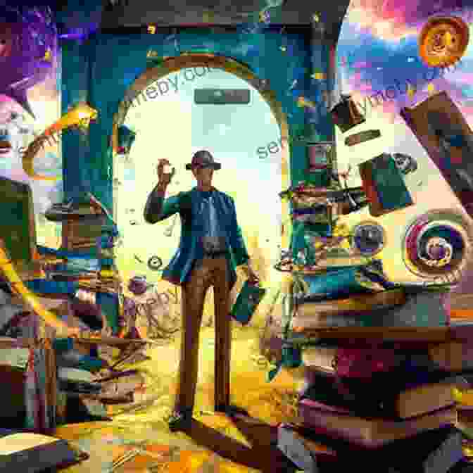 A Whimsical Illustration Of A Young Magician Surrounded By Floating Books And A Swirling Vortex Of Colors. Magicians Colorful Cartoon Illustrations Jasmine Taylor