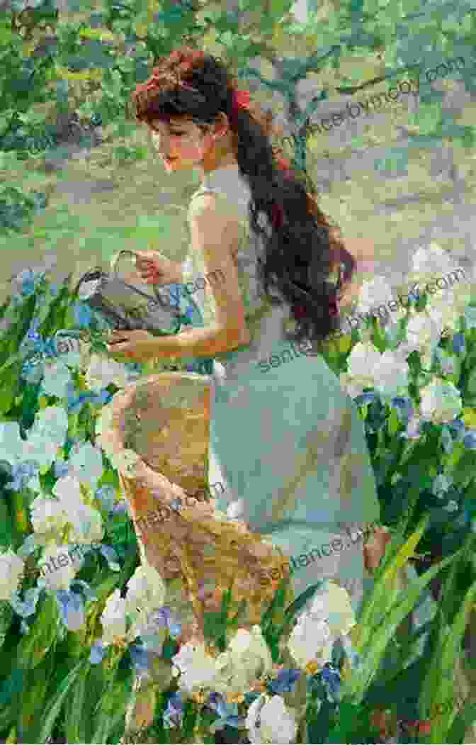 A Woman Sitting In A Garden Painting A Flower In Watercolour. Ready To Paint In 30 Minutes: Flowers In Watercolour