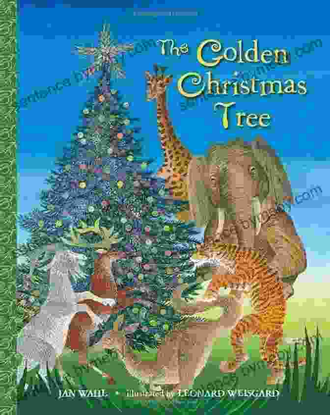 An Illustration From 'The Golden Christmas Tree Big Little Golden Book' Depicting A Young Child Dreaming Of A Golden Christmas Tree The Golden Christmas Tree (Big Little Golden Book)