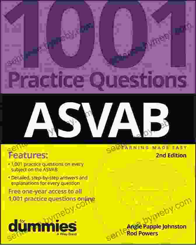 Book Cover Of 1001 ASVAB Practice Questions For Dummies 1 001 ASVAB Practice Questions For Dummies (+ Free Online Practice)