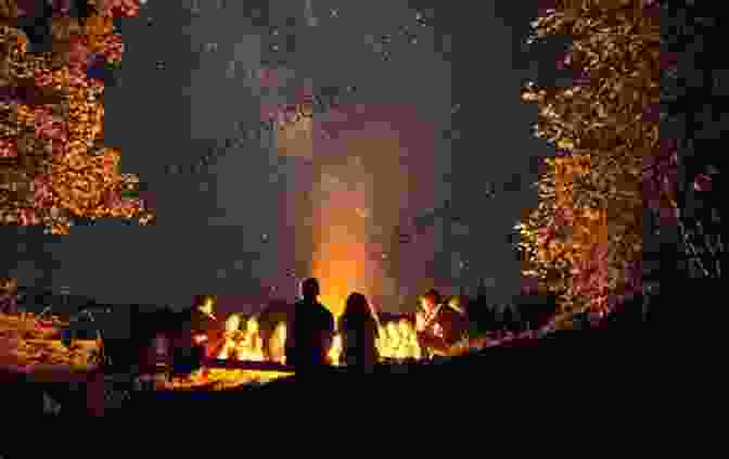 Campers Enjoying A Campfire Under A Starry Night Sky Moon North Carolina: With Great Smoky Mountains National Park (Travel Guide)