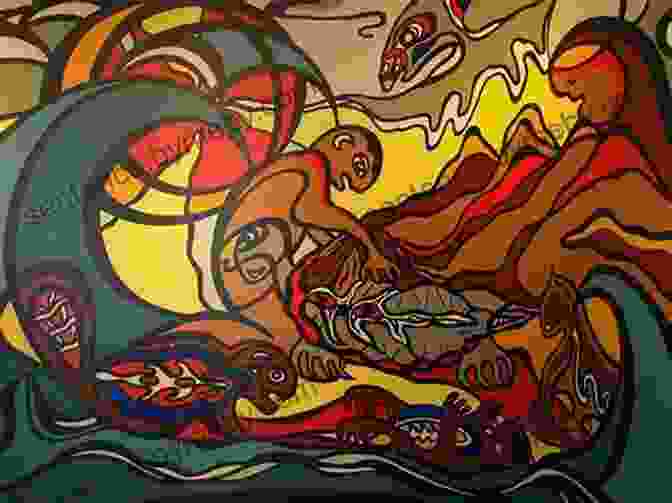 Colourful Painting By Daphne Odjig Depicting A Group Of Indigenous People In Traditional Dress Daphne Odjig Potawatomi S Celebrated Visual Artist Who Told The Stories Of Her People Canadian History For Kids True Canadian Heroes Indigenous People Of Canada Edition