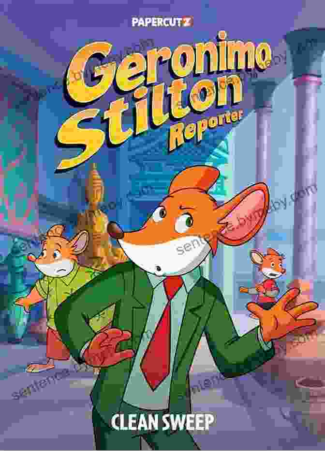 Geronimo Stilton Book Cover With A Colorful And Whimsical Illustration Of Geronimo In His Signature Outfit, Holding A Quill And Inkwell. Drama At Mouseford (Thea Stilton Mouseford Academy #1): A Geronimo Stilton Adventure