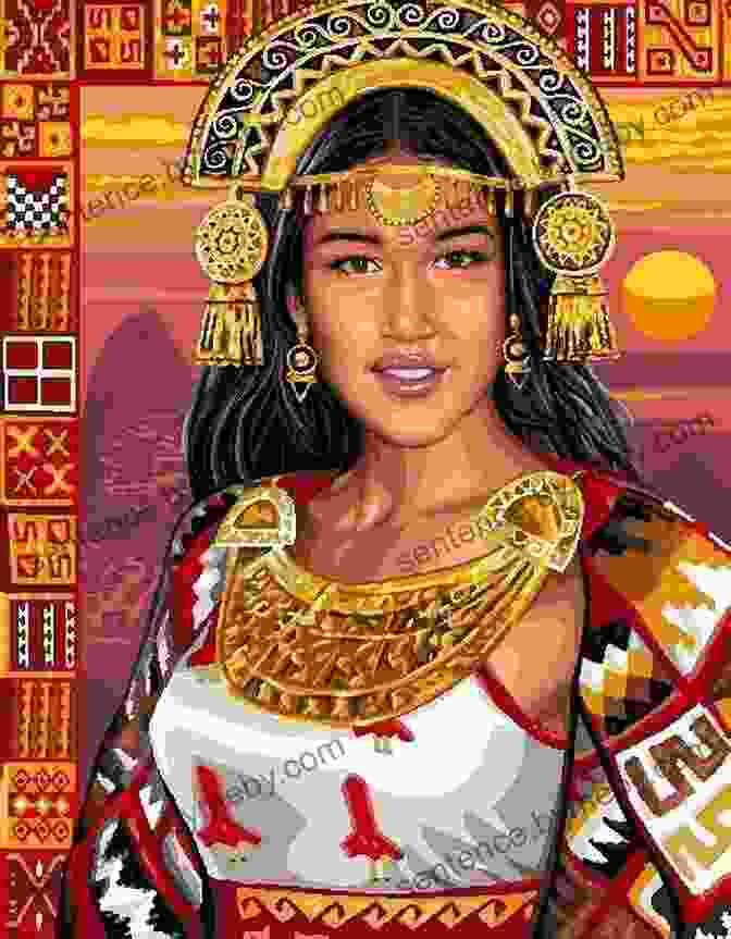 Illustration Of An Inca Princess Looking Into A Mirror, Representing The Journey Of Self Discovery The Inca Princesses: Tales Of The Indies