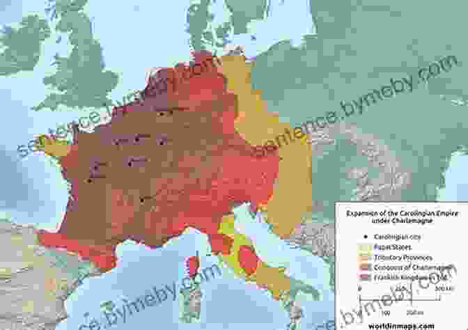 Map Of Charlemagne's Empire King And Emperor: A New Life Of Charlemagne