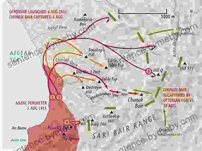 Map Of The Battle Of Sari Bair Anzac: Sari Bair (Battleground Gallipoli)