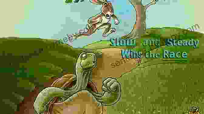 The Turtle Perseveres Despite The Rabbit's Taunts, His Determination Evident As He Continues His Steady Journey The Turtle And The Rabbit: A Story For Children Parents Grand Parents