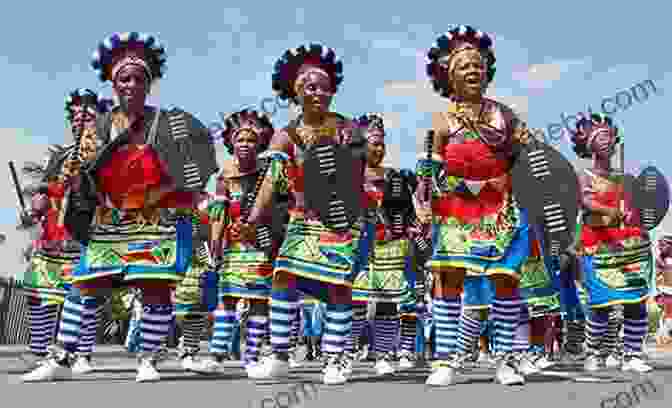 Vibrant Zulu Dancers Performing A Traditional Dance, Showcasing Their Colorful Attire And Rhythmic Movements South African Eden James Stevenson Hamilton