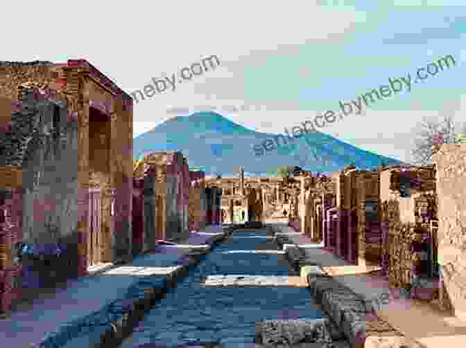 View Of Mount Vesuvius Overlooking The Ruins Of Pompeii Pompeii: Art Industry And Infrastructure