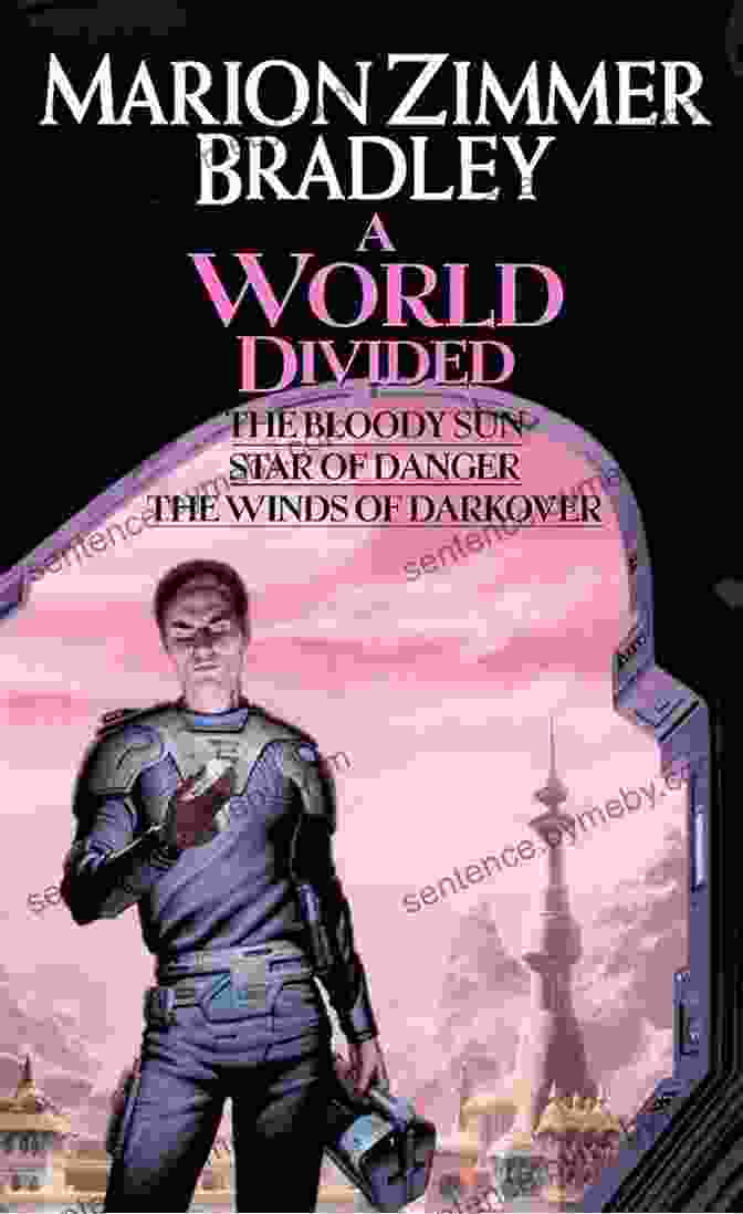 World Divided Darkover Omnibus Book Cover Featuring A Woman With A Sword And A Man In A Cloak. A World Divided: (Darkover Omnibus #5)