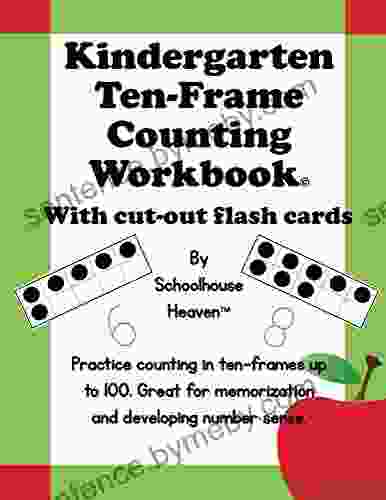 Kindergarten Ten Frame Counting Workbook: With Cut Out Flash Cards